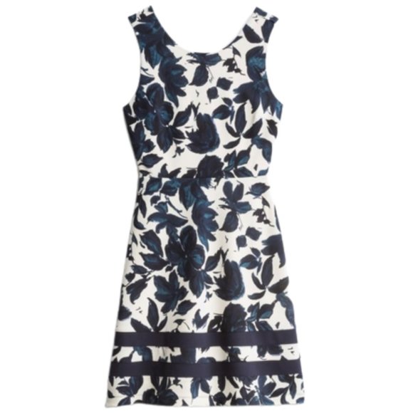 41 Hawthorn Casey Knit Sleeveless Dress - Navy/White - S - Picture 1 of 10